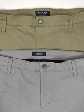 Proof Shorts Mens 36 Huckberry Nomad Chino Hiking Outdoor 10" Inseam Lof of 2